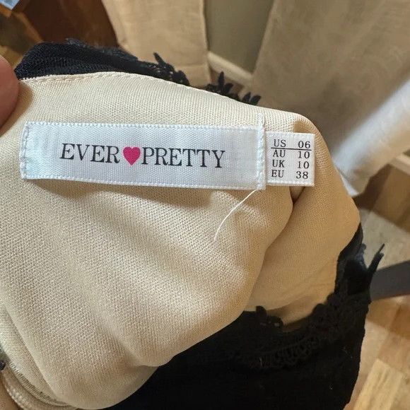 Ever Pretty Black Lace Maxi Dress - Picture 6 of 6